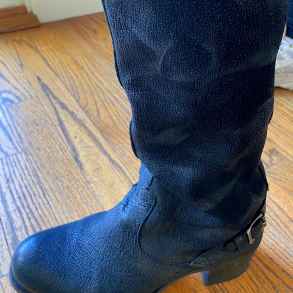 NDC handmade distressed motorcycle boots size 7.5